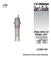 Thumbnail of document Manual - LVSW-701 316 SS Single Point Ultrasonic Liquid Level Switch